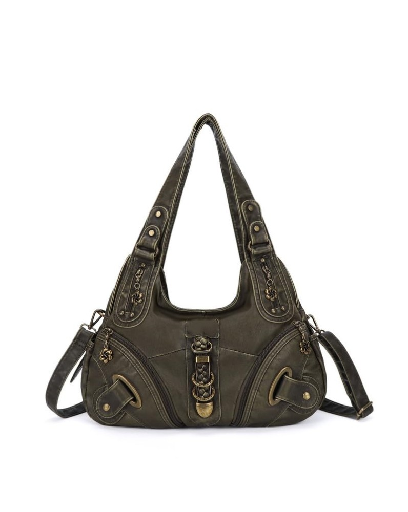 Vintage distressed hand-woven women's bag
