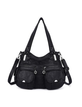 Black punk style double...