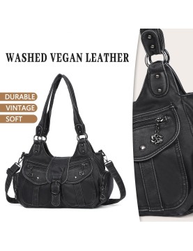 Retro motorcycle style multi-purpose women's bag
