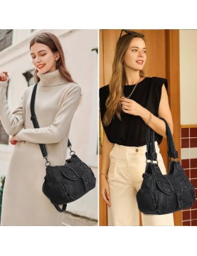 Retro motorcycle style multi-purpose women's bag