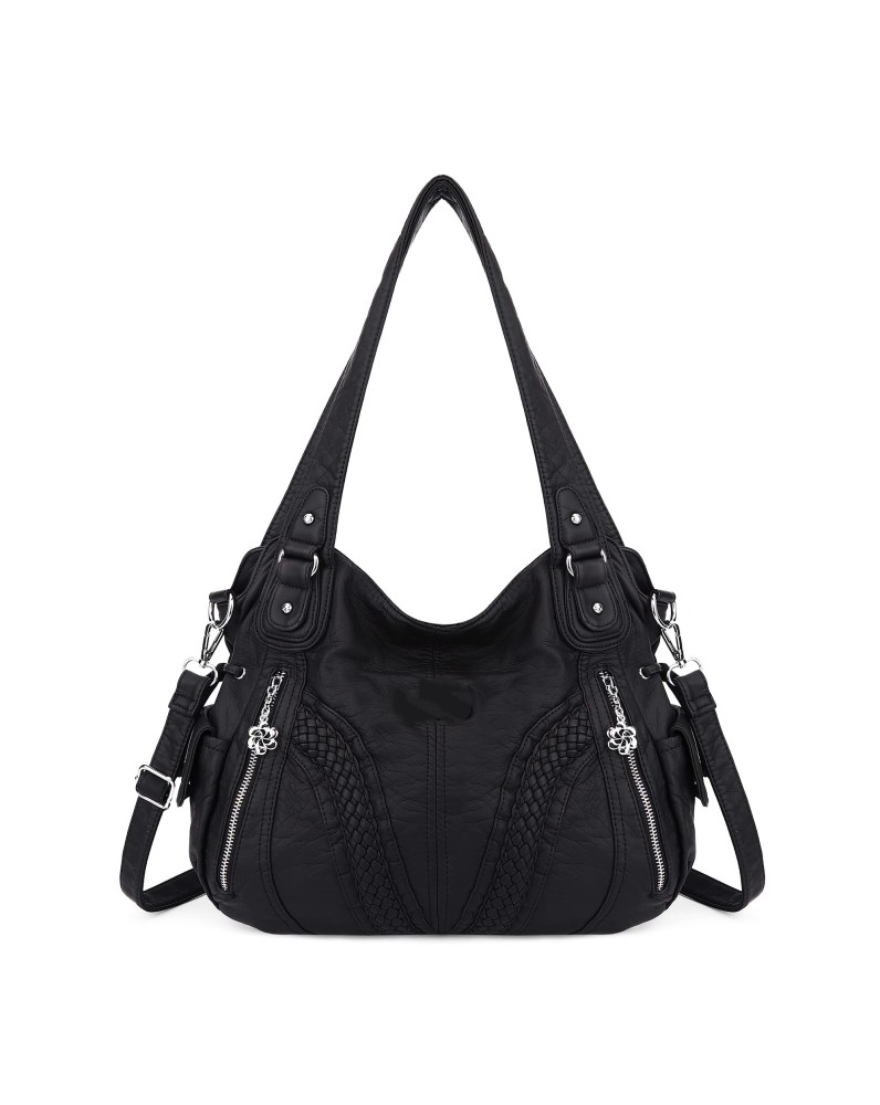 Retro woven pattern multi-back women's bag