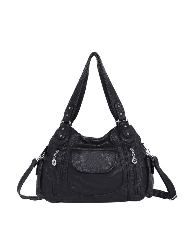 Retro distressed style multi-back women's bag