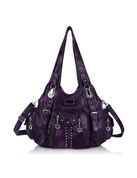 Retro punk style purple...