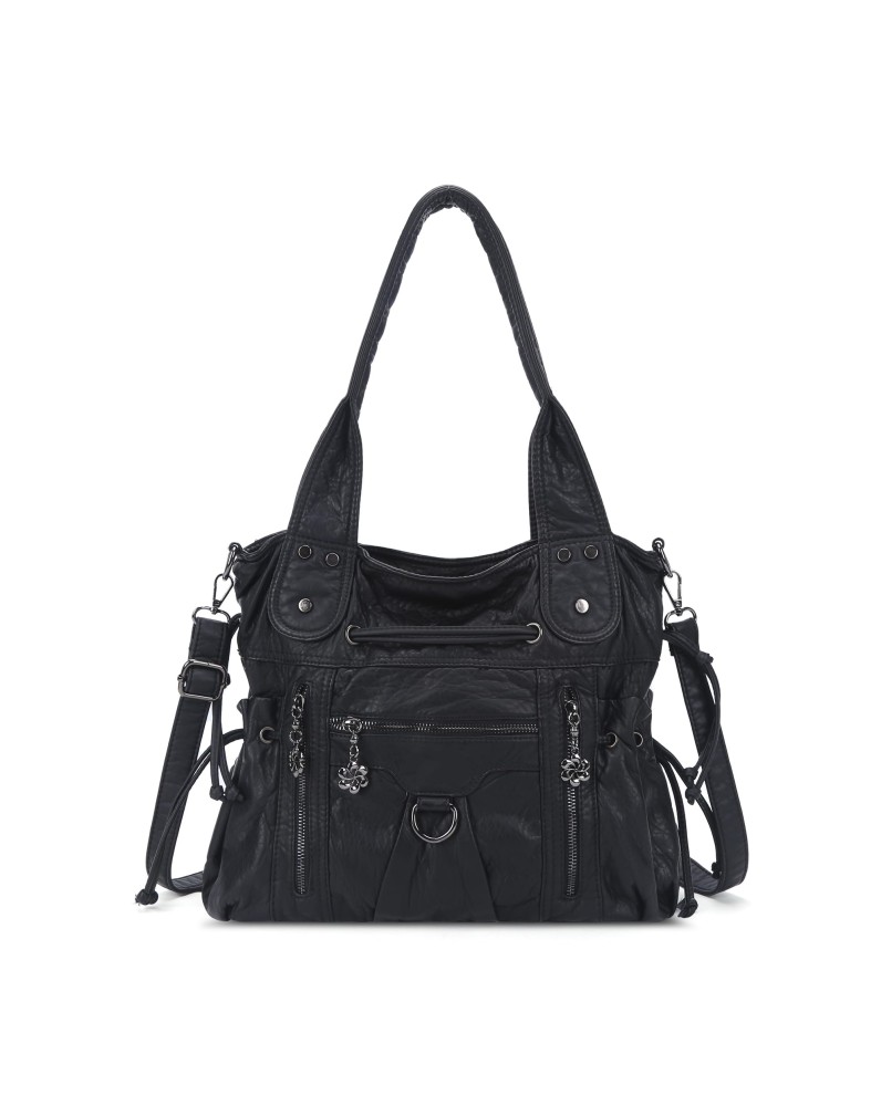 Punk style multi-back women's bag