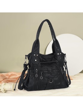 Punk style multi-back women's bag