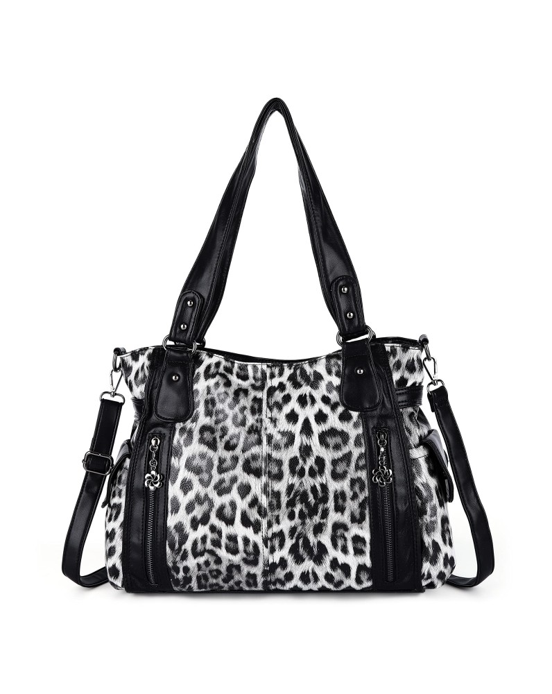 Wild leopard print multi-back women's bag