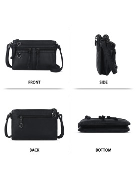 Simple multi-pocket crossbody bag