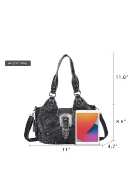 Western cowboy style rivet women's bag