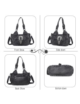 Western cowboy style rivet women's bag