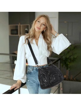 Retro multi-pocket practical women's bag