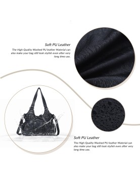 Retro punk style multi-buckle women's bag
