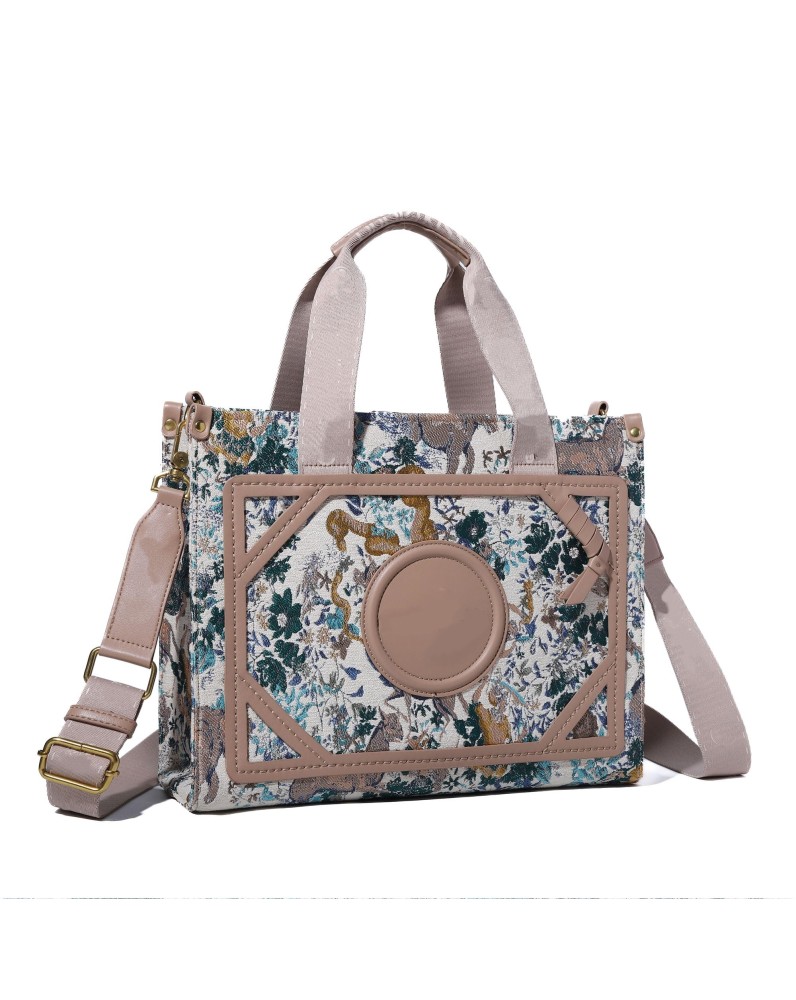 Artistic print handbag crossbody bag