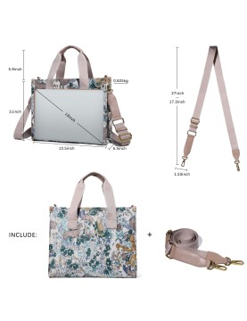 Artistic print handbag crossbody bag