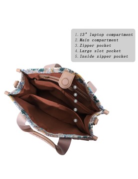 Artistic print handbag crossbody bag