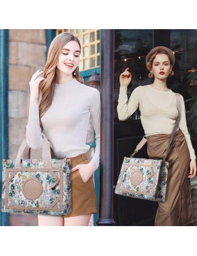 Artistic print handbag crossbody bag