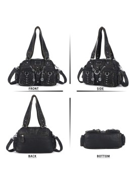 Punk style rivet chain women's bag