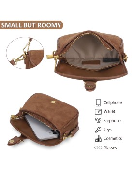 Vintage suede underarm baguette bag