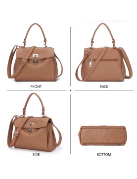 Elegant lychee pattern handbag