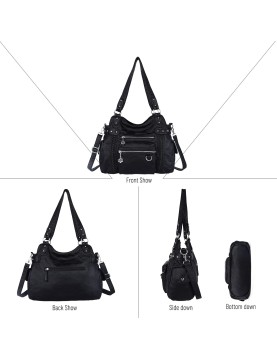 Punk style rivet woven handbag crossbody bag