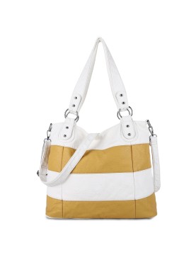 Contrast stripe handbag...